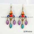 Fashion Colorful Retro & Exoticism Dropping Earrings (XJW1670)